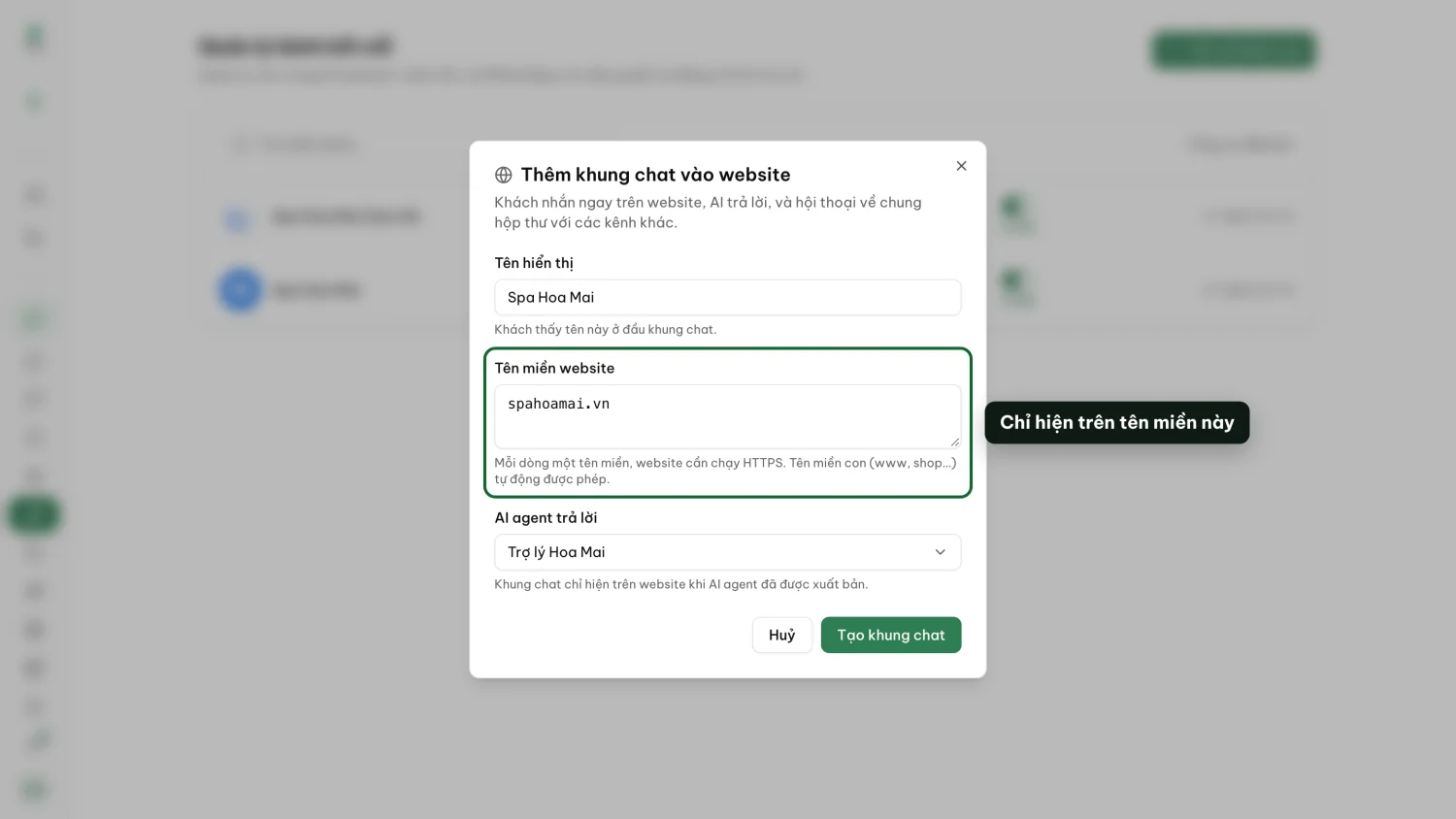 Enter your Website domains, one per line.